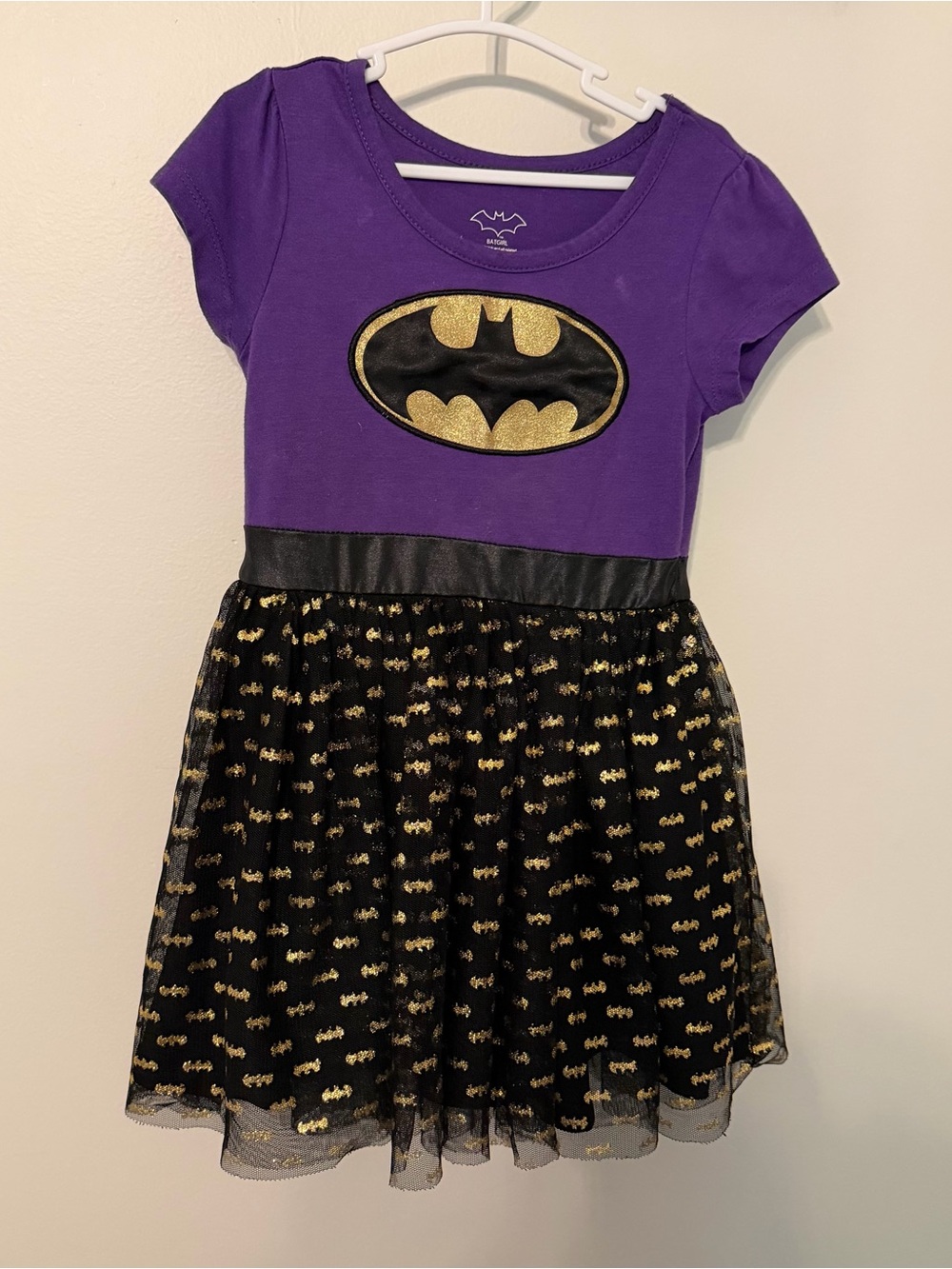 DC Comics Batgirl Purple Tutu‎ Dress Girls Size 4T